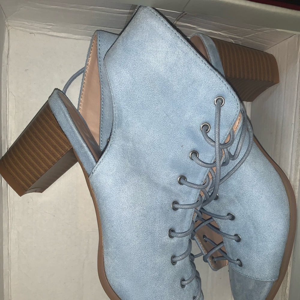 Posey Open Toe Heel Booties